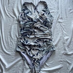 Floral one piece swimsuit